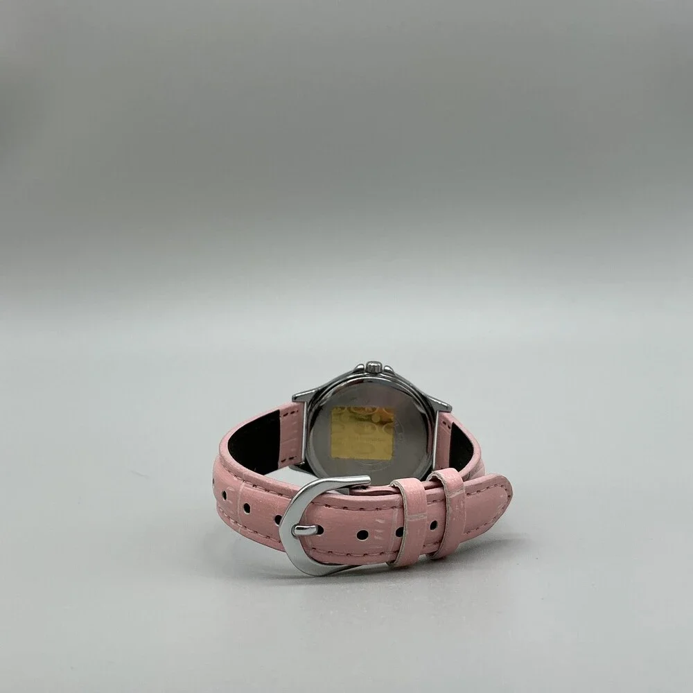 Casio LTP-V300 Womens Watch 32mm Pink Dial Silver Tone Day Date New Battery
